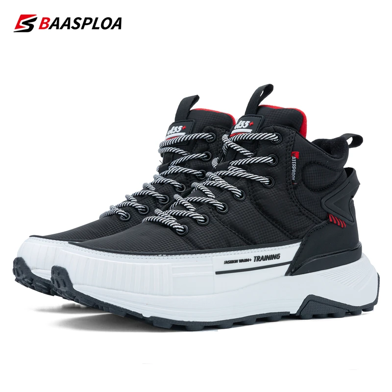 Baasploa Women Plush Shoes Winter Boots Non-Slip Female Waterproof Outdoor Shoes Warm Sneaker Snow Boots Comfortable 2023