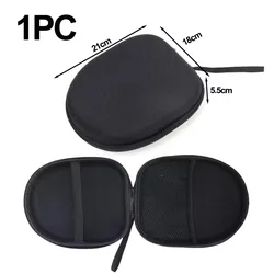Compact Bluetooth Headset Protective Travel Case - Shockproof and Portable Earbud Storage Bag (With Mesh Large)