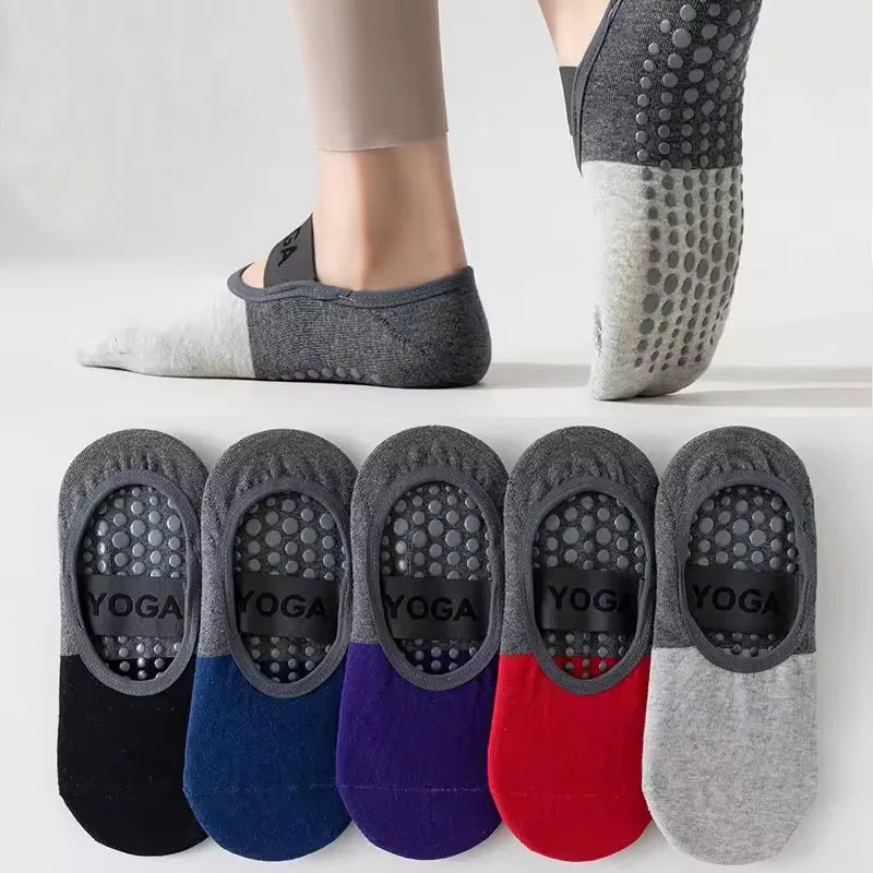 Sports Socks Ladies' Gym Non Slip Five Finger Pilates Breathable Fitness Cotton Yoga Sports Ballet
