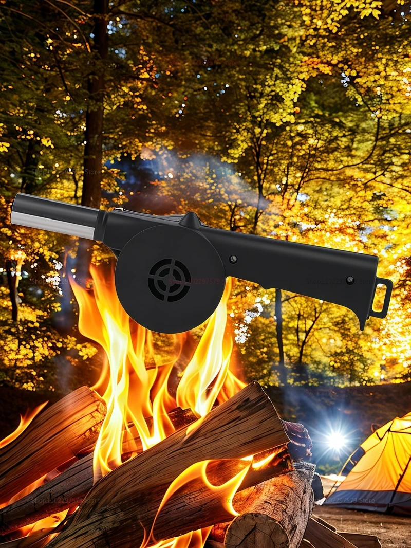 Description Picture 6 of itemCamping BBQ Hand-BBQ Charcoal Blower - Lightweight Portable Outdoor Aid Fire Handheld Cooking Tool for Outdoor BBQ Bangfire