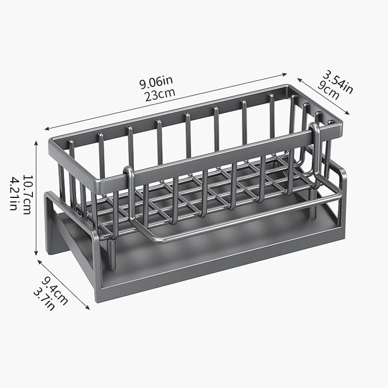 Kitchen Sink Drain Rack Organizer ABS Plastic Self-draining Sink Shelf Soap Sponge Holder Dishcloth Towel Rack filter basket