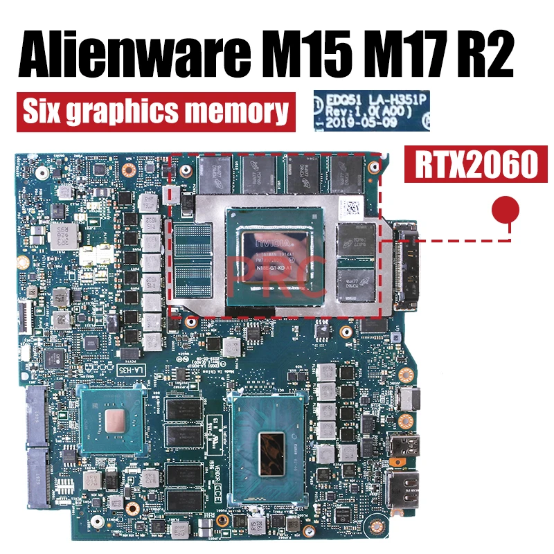 Motherboard Alienware M15 R3 Upgrade Dell Alienware M15