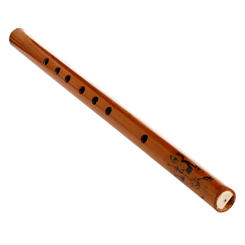Chinese Dizi Traditional 6 Hole Bamboo Flute Clarinet Student Wood Color