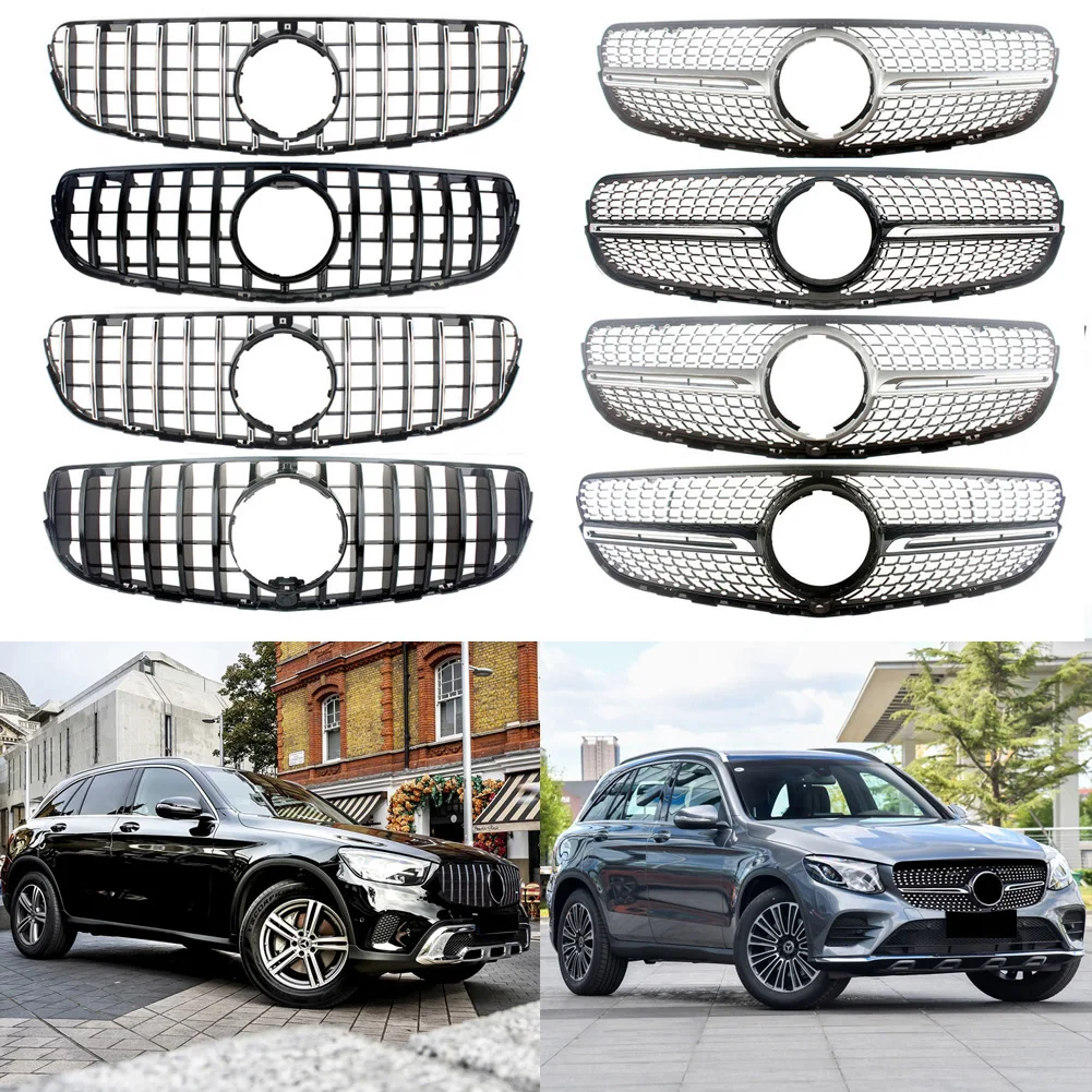 

Передняя решетка для гоночного центра, передний бампер для Mercedes Benz W253 GLC 220 GLC250 GLC300 2015 2016 2017 2018 2019