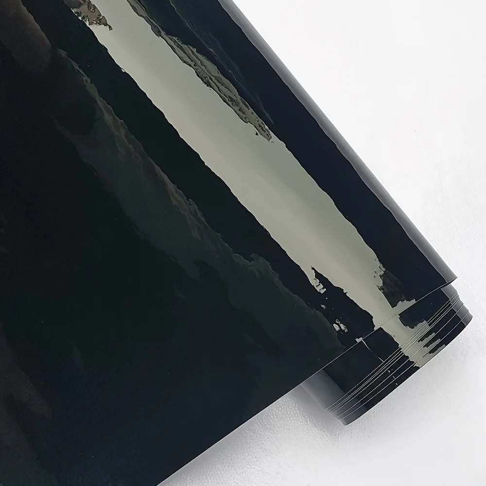 Ultra Glossy Piano Black Vinyl Film – Self‑Adhesive Auto Wrap Skin