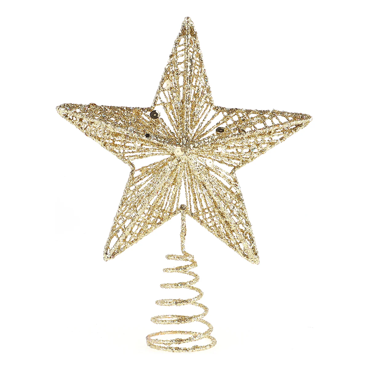 

Exquisite Iron Art Ornament Beautiful Tree Star for Christmas (Pink)
