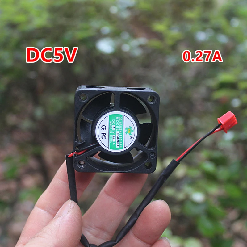 2pcs Radiator Small DC Brushless Silent Fan DC5V 4cm Micro Fan Electronic Accessories