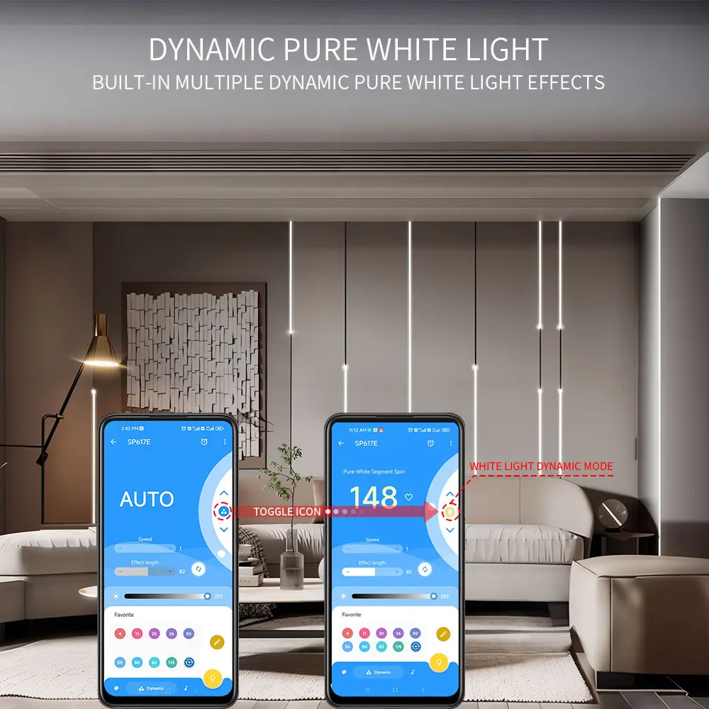 SP617E-SK6812 RGBW 음악 컨트롤러 내장 마이크 WS2814 SM16704 TM1824 LED 스트립 Bluetooth APP 및 IR 원격 제어 DC5-24V
