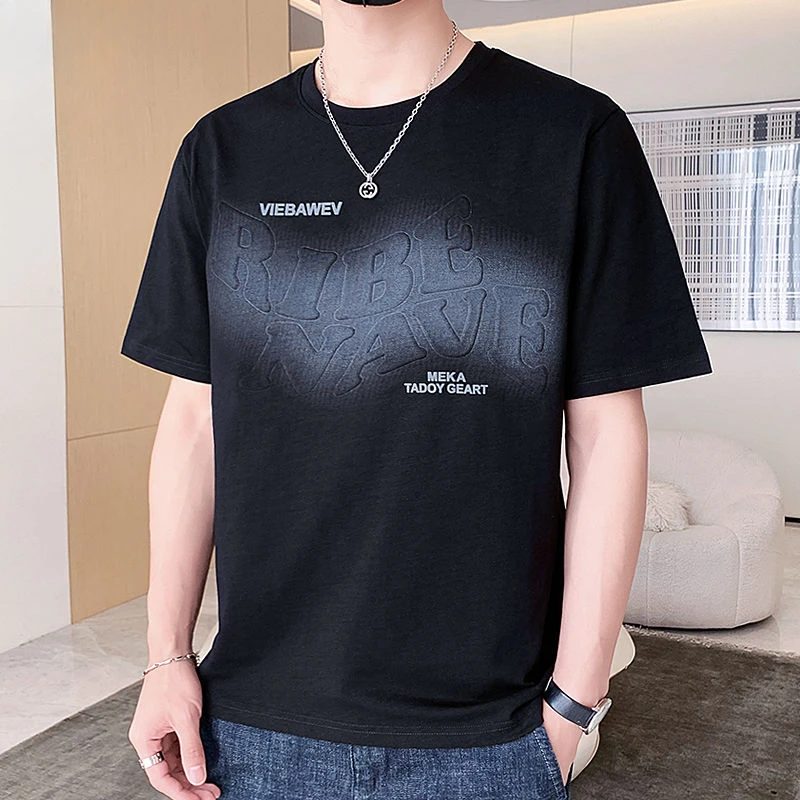 

Мужские футболки, мужская футболка с круглым вырезом, белые топы, 100 ℅ хлопок, алфавит рок, дешевая одежда и бесплатная доставка, оптовая продажа, уличная одежда