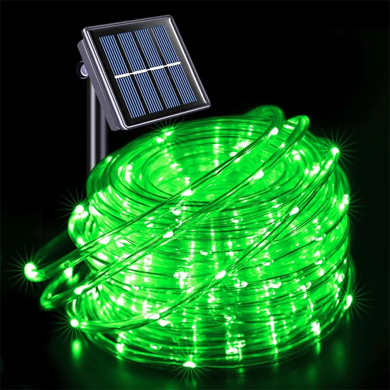 Waterproof Outdoor Solar Rope Lights for Home and Garden Decor