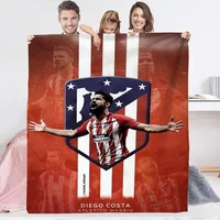 Atlético Madrid Logo Blankets & Throw Blanket Sofa Hairy Blankets for Bed Thin Wadding Blanket King Size Microfiber Bedding Knee 2