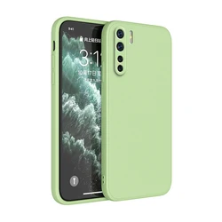Luxurious High-Quality Silicone Phone Case - Soft with Camera Protection and Classic Design for OPPO A91 (Green)