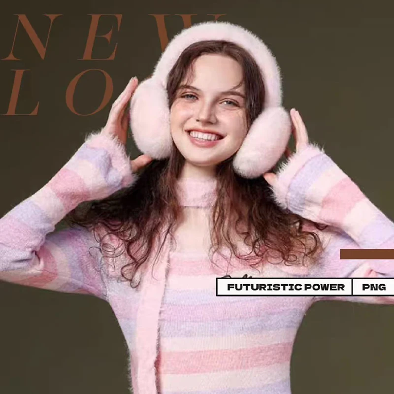 Soft Plush Ear Muffs for Cold Weather Outdoor Use