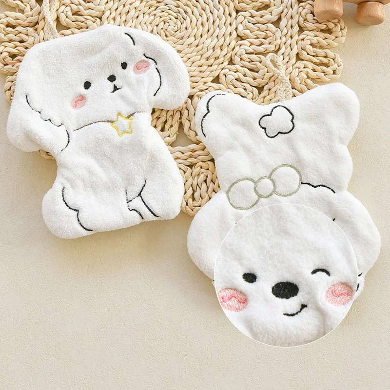 Description Picture 6 of itemKawaii Dog Hand Towel Cute Handkerchief Dinning Table Serviettes Cleaning Cloth for Chkitchen Towel for Hands Bath Hand Towel