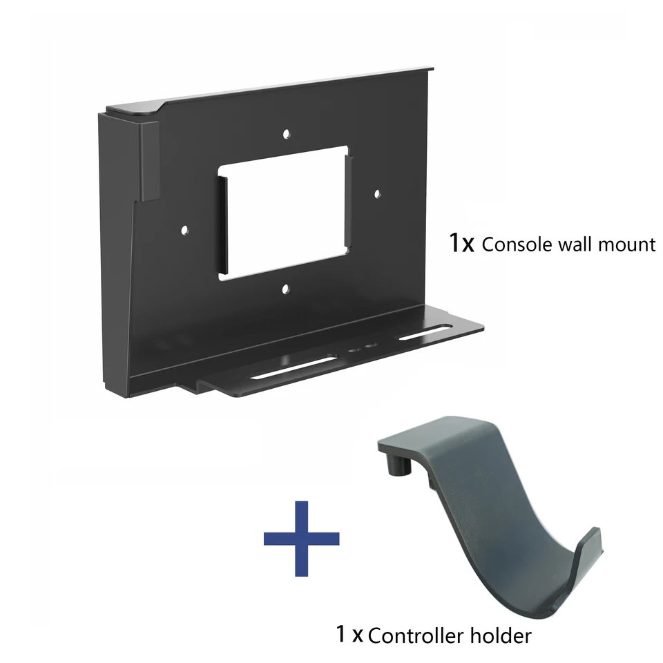 Monzlteck Wall Mount for PS5 (Disc and Digital), All Metal Vertical Hanging on the Wall, Space Saving, Easy to Install (Black