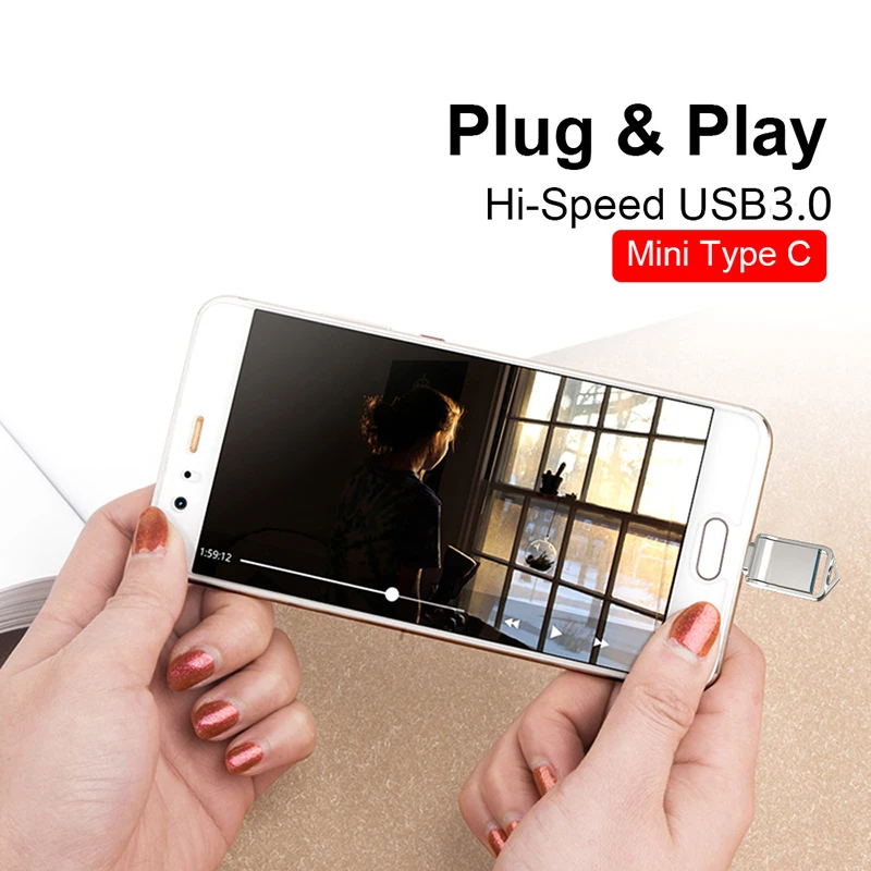 Mini Metal Type C Pen Drive USB Flash Drive 2TB OTG Metal USB3.0 Pen 1TB Type C High Speed Pendrive Memory Stick For Phone flash drive