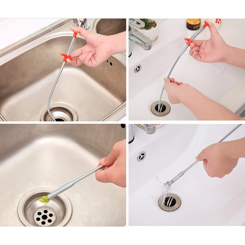 Slim Drain Cleaner Weasel Dredge Bathtub Sewer Hair Drainage Facility Clog  Removal Tool Unclog Sink Tub Pipe Kitchen Bath Rod - AliExpress