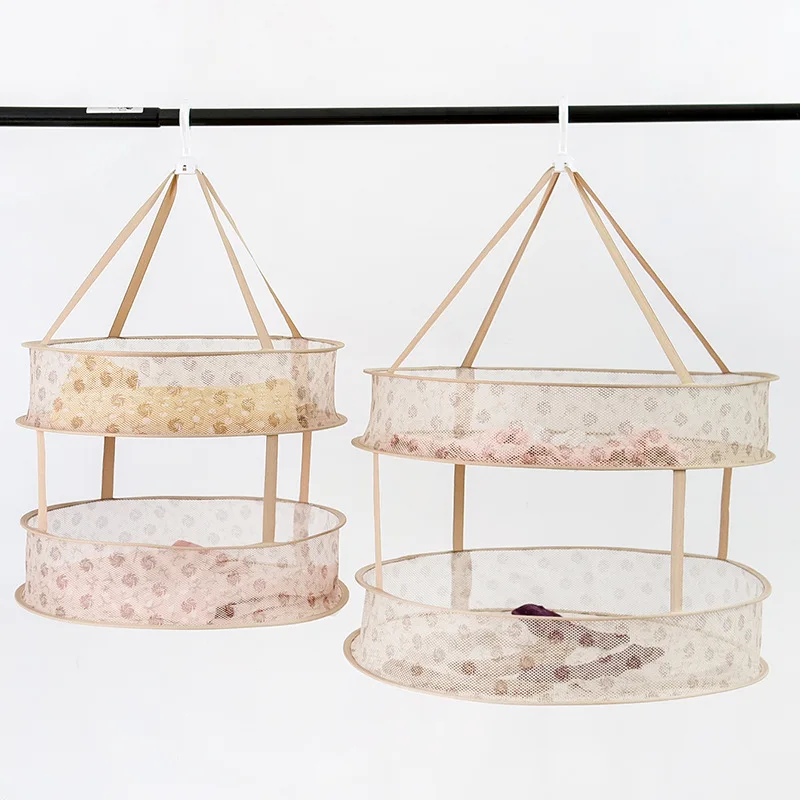 Anti-deformation Household Clothes Basket Clothes Drying Net Socks Drying Sweater Clothes Net Pocket Flat Clothes Drying Rack 3