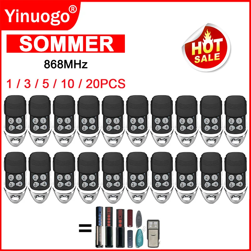 

SOMMER 868MHz 4020 TX03-868-4 4026 TX03-868-2 4011 4021 4031 4035 APERTO 4025 пульт дистанционного управления для гаражных дверей/ворот