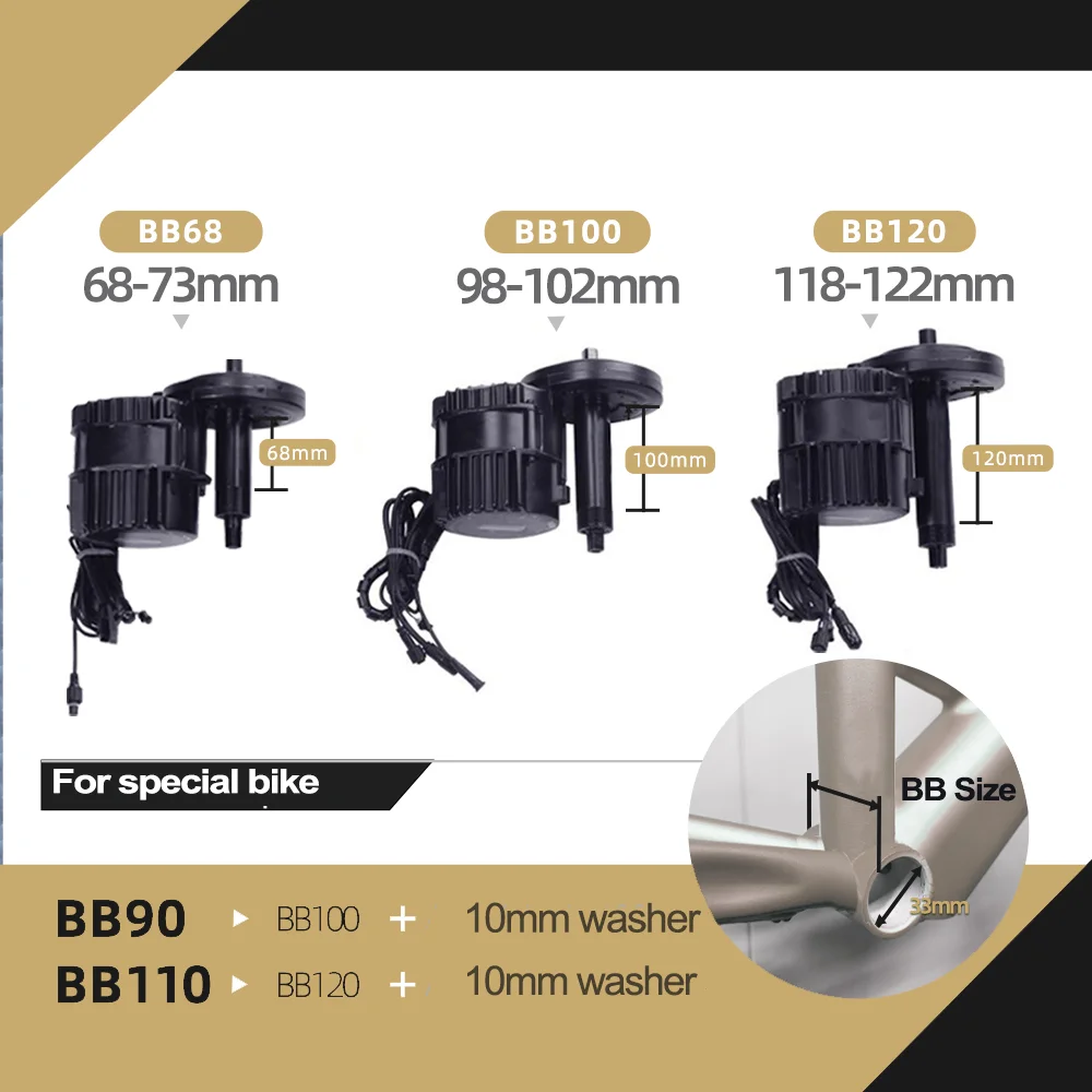 Bafang 미드 드라이브 모터 전기 자전거 변환 키트, 1000W, 750W, 8 Fun BBSHD BBS02B, 52V20AH, 48V13AH 배터리