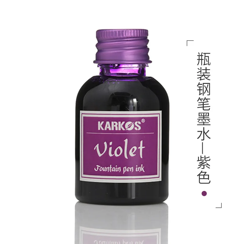 Vibrant Water-Soluble Fountain Pen Ink Set - 30ml Bottle & Replaceable Refill