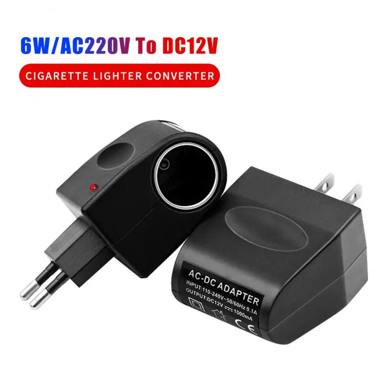 Cigarette Lighter / DC Car Power Adapter Conversion Plug 220V To 12V  Household Switch Plug Cigarette Lighter Auto Accessorie