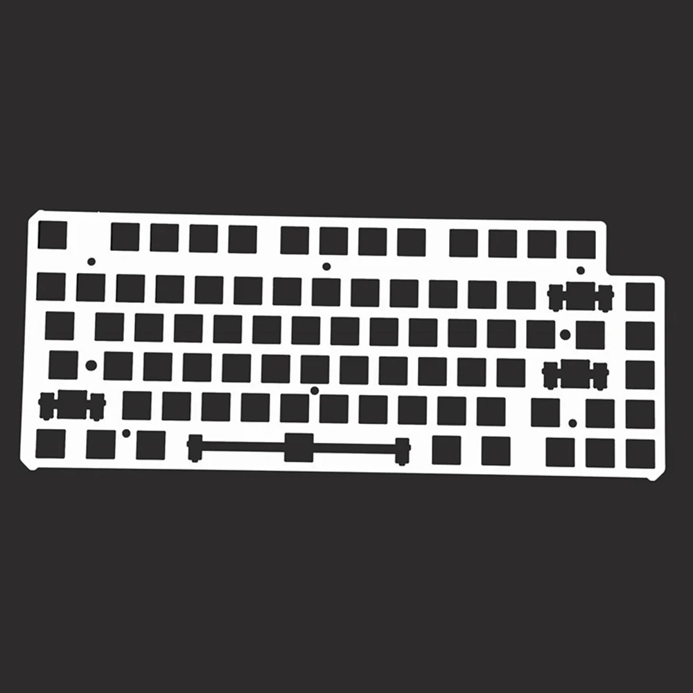 NJ81 Mechanical Keyboard Positioning Plate PC POM White Black