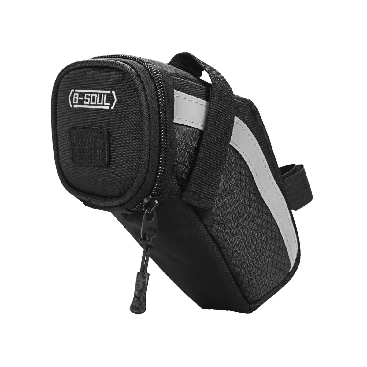 Bike Bag B SOUL 1L Bike Saddle Bag Small Storage Cycling Seat Tail Rear Pouch Reflective Accessories