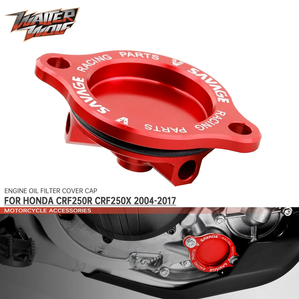 Engine Oil Filter Cap Cover Guard Protector Motorcycle Accessories Clearness CNC For HONDA CRF250R CRF250X CRF 250R 250X 250 R X