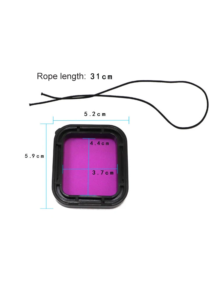 Hero 5/6/7 Waterproof Housing Case Diving Filter Red Pink Purple Filter For GoPro Hero 7 6 5 Black Action Camera Accessories