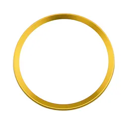 Premium Car Steering Wheel Decorative Aluminum Alloy Trim Ring Cover (Gold)