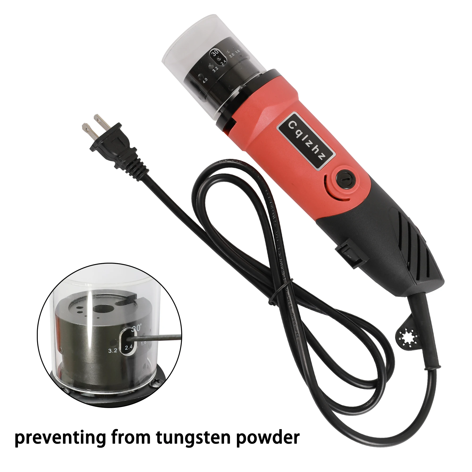 GhionChion Tungsten Electrode Grinder/Sharpener for TIG improvement 1/8" 3/8" 1/4" inch 22.5&deg;and 30&deg;