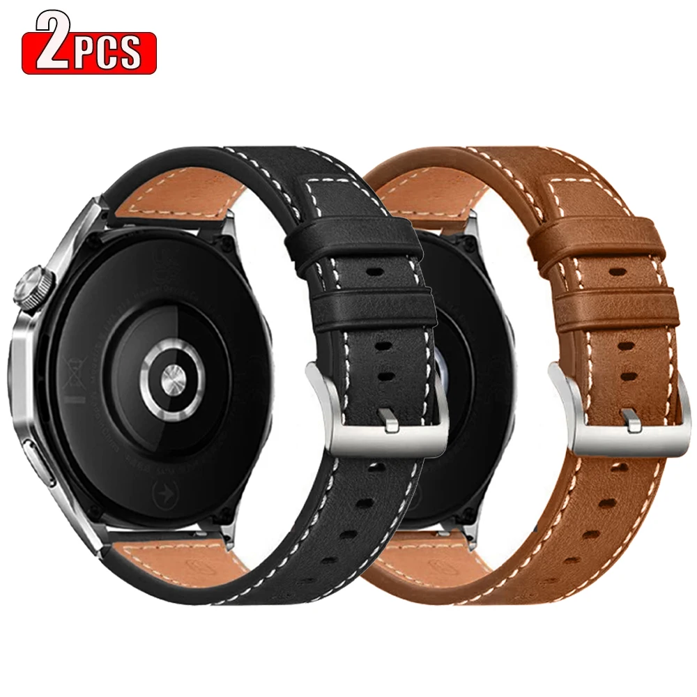 Elegant Leather Watchband - Premium 20mm & 22mm Strap