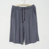 New summer plus size men's shorts modal casual home pants thin large size loose shorts pajamas men's pajamas pajama pants - Image 5