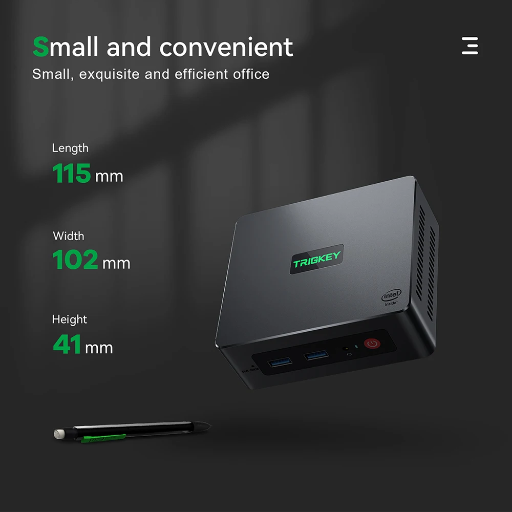 TRIGKEY Green G4 Mini PC Win11 Intel 11th Gen N100 with 16GB DDR4