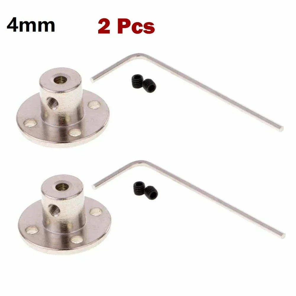 2 Flange Rigid Shaft Coupling Coupler Collar Clamp Bracket Motor Guide Shaft Coupler Motor Joint Connector 3mm/4mm/5mm/6mm