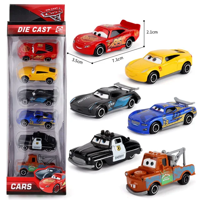 6-14pcs/set Disney Cars 3 Uncle Truck Toy Car Set Lightning