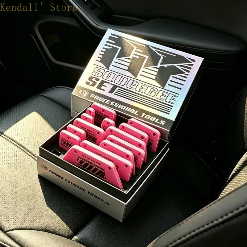 3XUB 부드러운 버블 프리 애플리케이션을 위한 인체 공학적 디자인의 고품질 14PCS 차량 랩 도구 키트