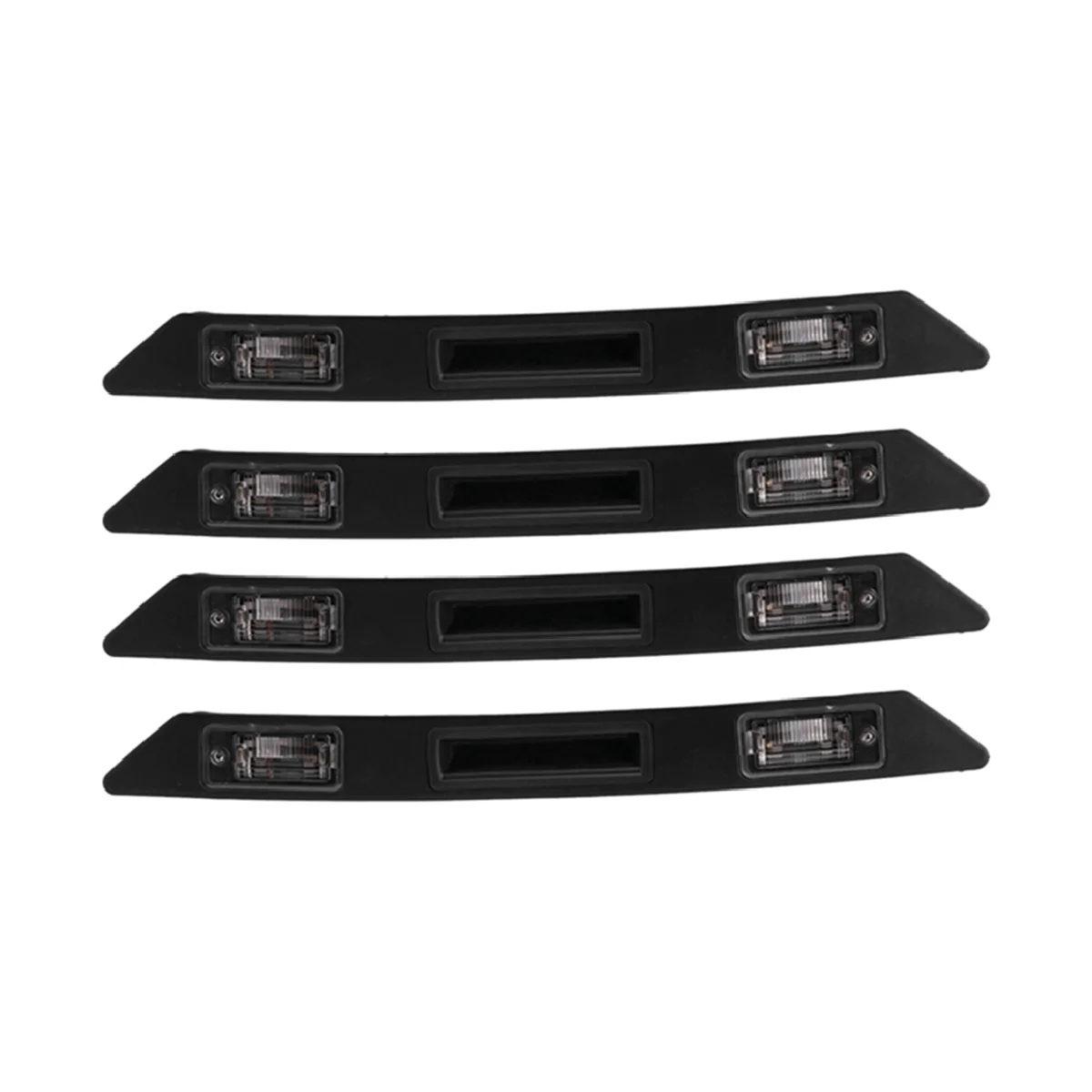 

4Pcs Car Trunk Grip License Plate Light Trim Assembly for A3 A4 A6 8P48275743FZ
