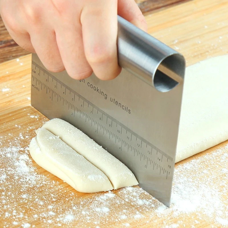 Stainless Steel Dough Scraper 1