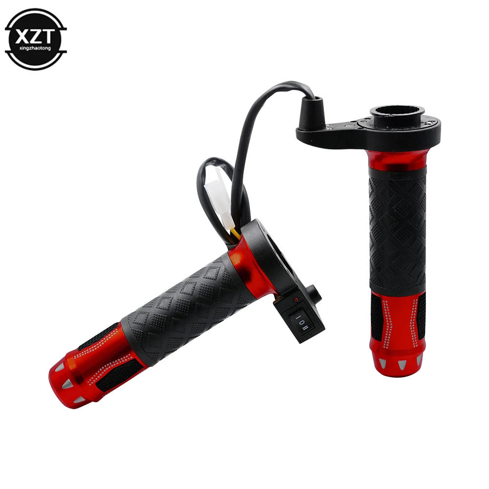 

2pcs Motorcycle Hot Grip Motorbike ATV Scooter Electric Heated Grips 22mm 7/8" Handlebar Hand Warmer Aluminum 12V