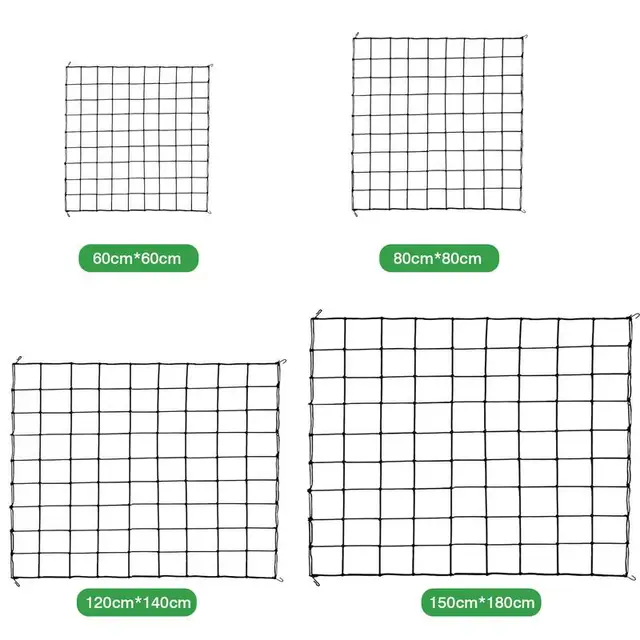 Kerti Kerítés Hálónövekedés Sátrák Babrácsos Rugalmas Növényi Mászóháló Horgok Otthoni Gyümölcsök Zöldségek Ültetési Háló Növekedés - Image 2