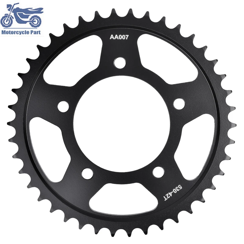 

For KAWASAKI ZX-14R ZX1400 Ninja 2016-2022 ZZR1400 ZZR 1400 2020-2021 Motorcycle Rear Sprocket 20CrMnTi 530-42T 530 Chain 42T