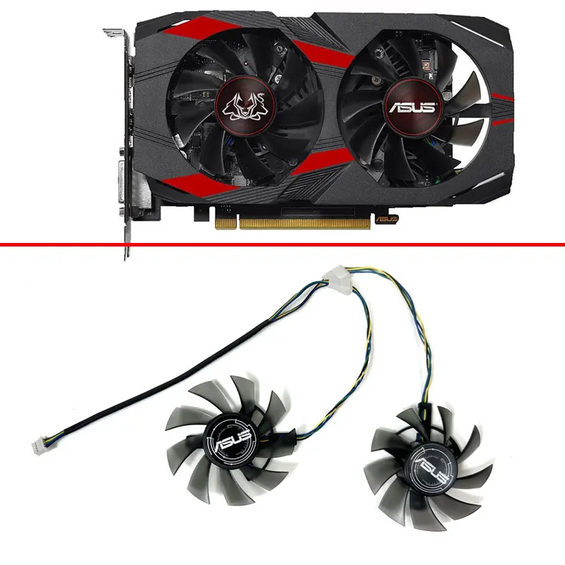 Ventola Di Raffreddamento A 4Pin Da 75Mm T128015Su Fd8015U12S Cerberus-Gtx Ventola Gpu 1050Ti Per Ventole Per Schede Grafiche Asus Cerberus-Gtx 1050/1