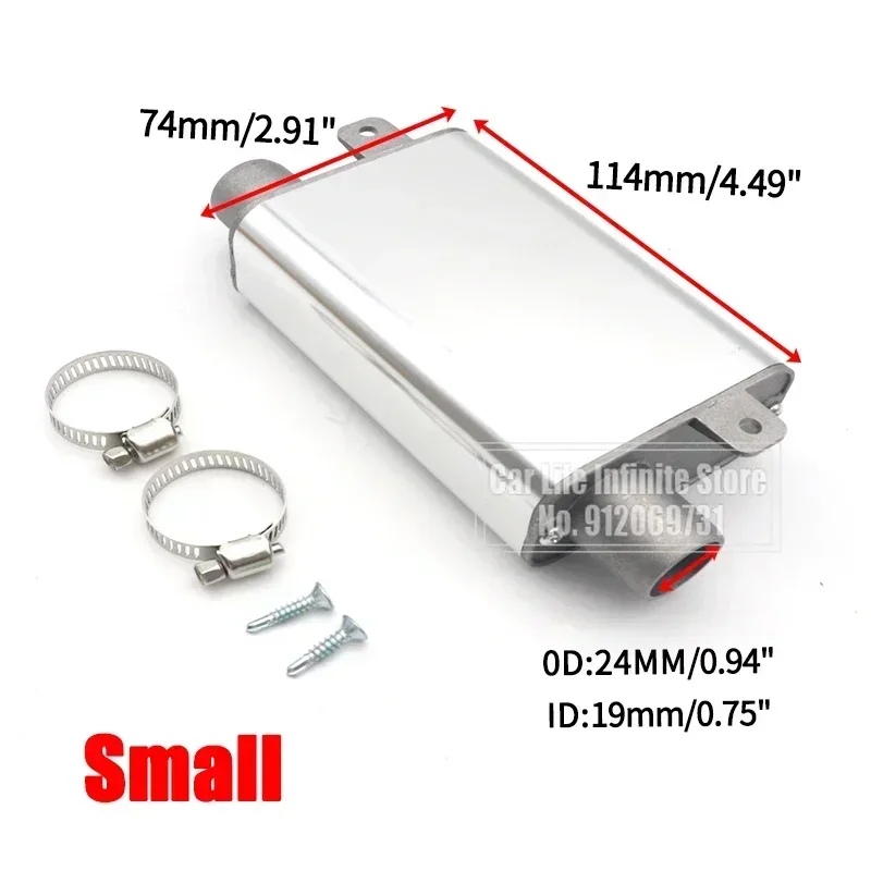 Muffler Silencer 24mm for Webasto Eberspacher diesel heater exhaust pipe air diesel heater duct pipe air diesel heater diesel heater car heater accessories