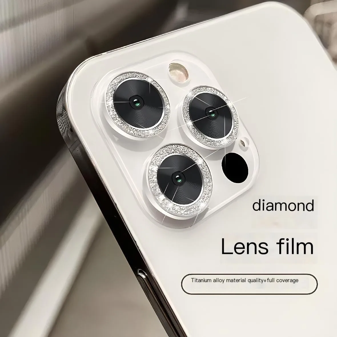 Glitter Bling Metal Glass Camera Lens Protector Per Iphone 15 14 12 11 Pro Max Plus 13 Mini 15Pro 14Pro Women Ring Lens Cover