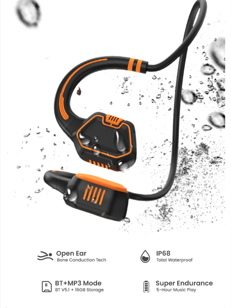 New Bluetooth headphone A29 bone conduction wireless earphone without