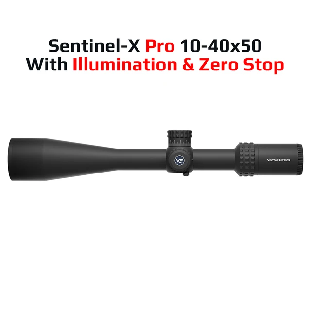 Vector Optics Sentinel-X 10-40x50 Center Dot Riflescope Exclusive