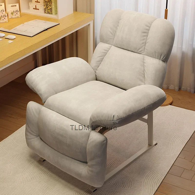 Foldable Single Luxury Recliner Arm Nordic Premium Balcony Bedroom Living Room Chair Comfy Indoors Sillon Reclinables Furniture