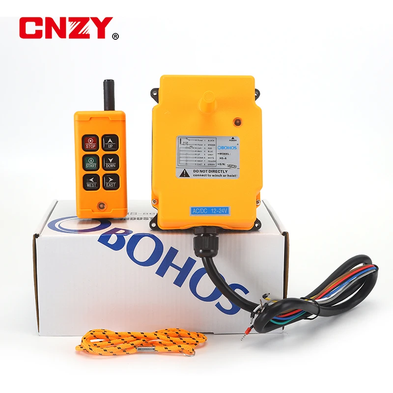 Obohos-controlador de Rádio Grua Controle Remoto Industrial Transmissor e Receptor Canais 1224v Hs6